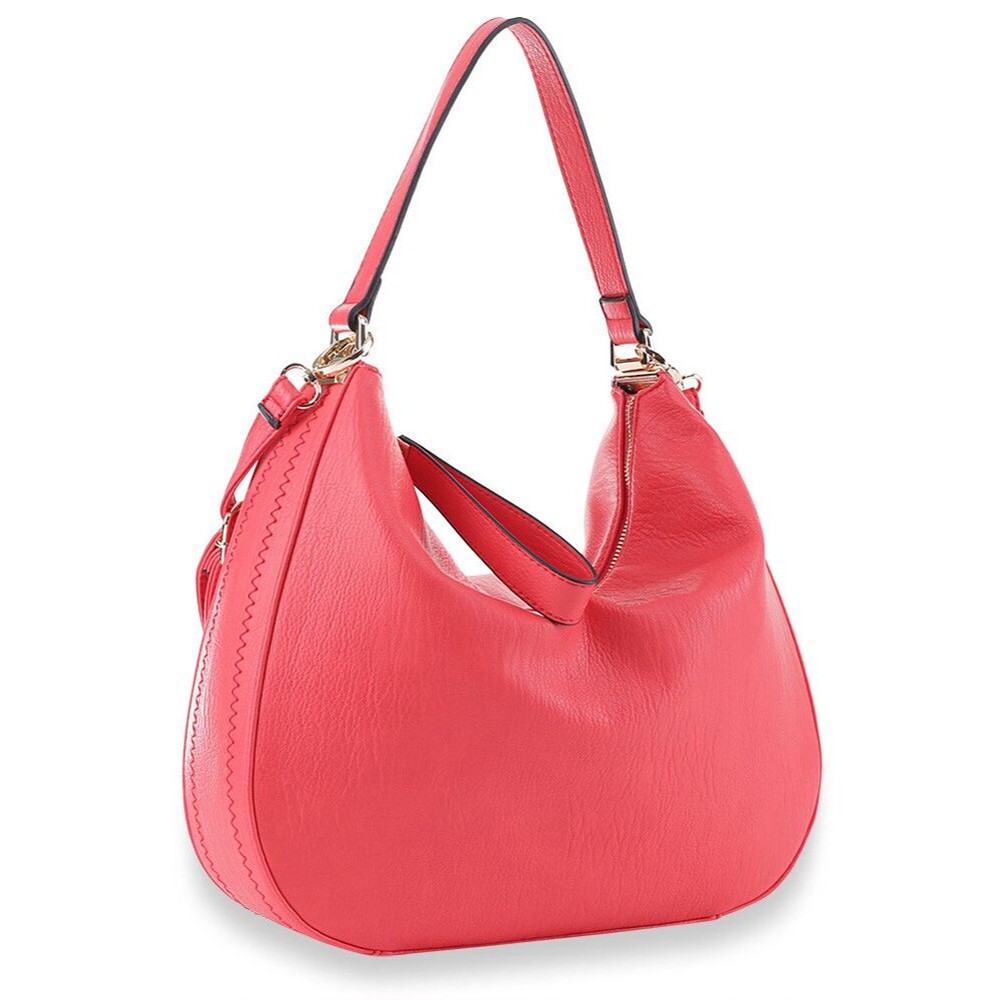Retro Classic Hobo Shoulder Tote HandBag with Zipper Closure for Women